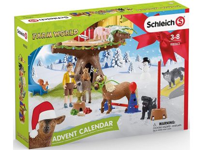Schleich 98063 Adventní kalendář Schleich 2020 Domácí zvířata