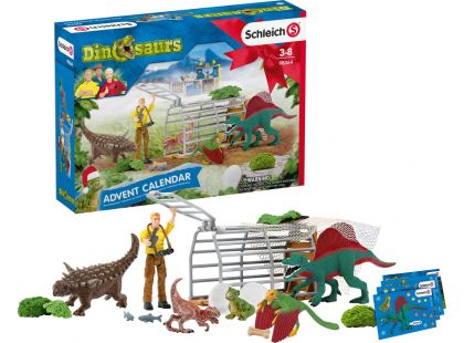 Schleich 98064 Adventní kalendář Schleich 2020 Dinosauři
