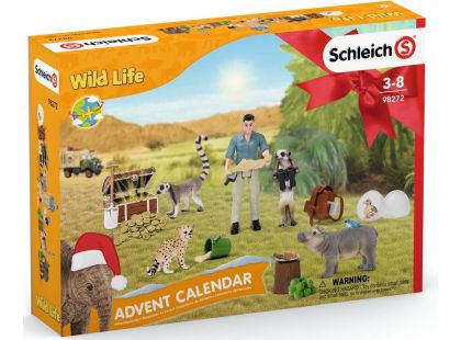 Schleich 98272 Adventní kalendář 2021 Africká zvířata