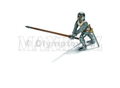 Schleich Pěšák s kopím - bílý