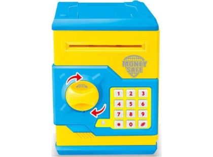 Sejf ATM s elektronickým zámkem žluto - modrý - Poškozený obal