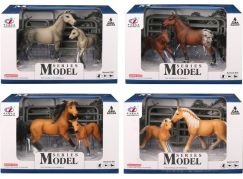 Series Model Svět zvířat sada 2, kůň a hříbě