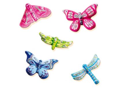 SES Výroba broží - motýli