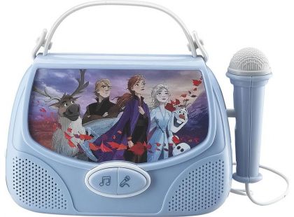 Set Frozen se sluchátky, svítilnou a karaoke boxem