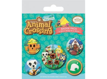 Set odznaků Animal Crossing
