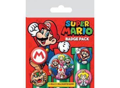 Set odznaků Super Mario