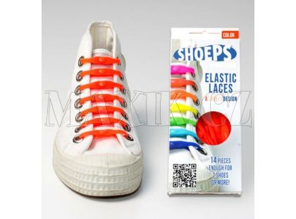 Shoeps Silikonové tkaničky - orange