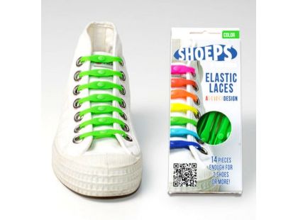 Shoeps Silikonové tkaničky - green