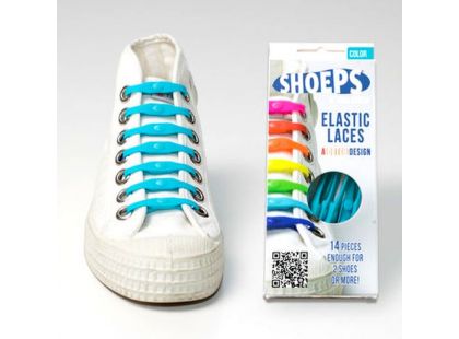Shoeps Silikonové tkaničky - indigo