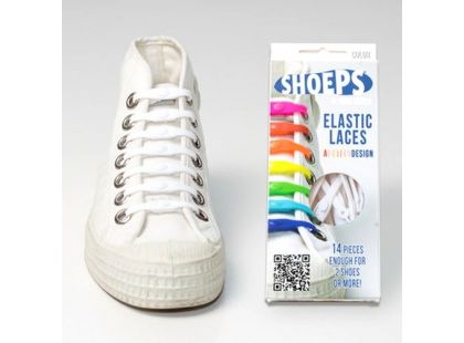 Shoeps Silikonové tkaničky - white