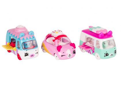 Shopkins Cutie Cars S1 - 3 pack Soft+Strawberry+Zippy