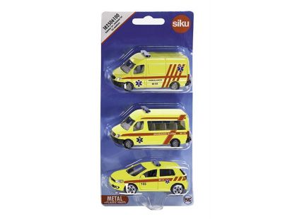 Siku 1043182506100 Ambulance sada 3 aut česká verze