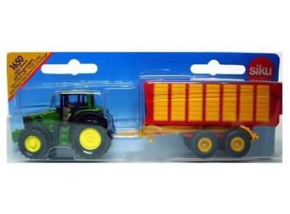 Siku 1650 John Deere 7530 s přívěsem na siláž 1:55 - Poškozený obal