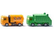 SIKU 1687 zametací a popelářský vůz, komunální set