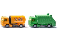 SIKU 1687 zametací a popelářský vůz, komunální set