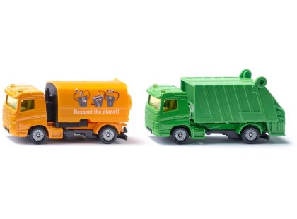 SIKU 1687 zametací a popelářský vůz, komunální set