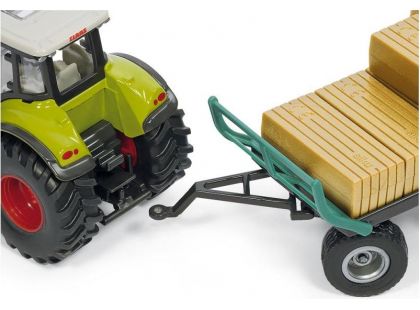 Siku Farmer Traktor s balíkovacím nástavcem a vlekem 1:50 - Poškozený obal