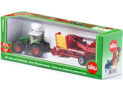 Siku Farmer Traktor s vlekem na sklizeň brambor 1:87