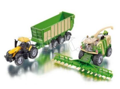 SIKU Super - Farmer set Řezačka Krone a traktor JCB s vlekemezačka Krone a traktor JCB s vlekem 1:87