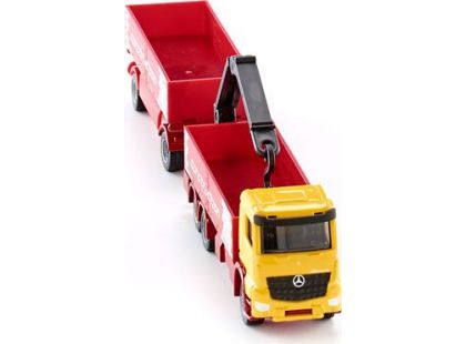 Siku Super Kamion na přepravu stavebních materiálů s červeným přívěsem 1:87
