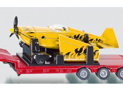 Siku Super Kamion s vlekem a žlutým sportovním letadlem 1:87
