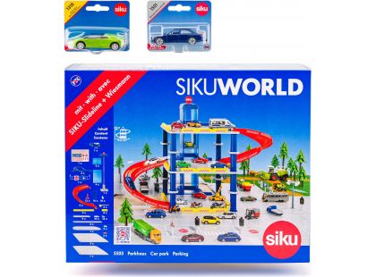 SIKU World 55050118 Garáž se 2 auty