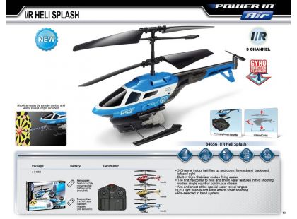 Silverlit RC Helikoptéra Heli Splash - Stříká vodu