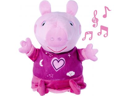 Simba Peppa Pig 2 v 1 plyšový usínáček, hrající se světlo, růžový, 25 cm