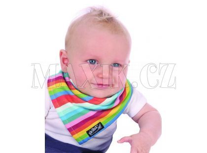 Skibz tkaná bavlna Rainbow bryndák/slinták