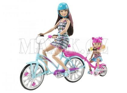 Skipper a Chelsea na kole Barbie V3131