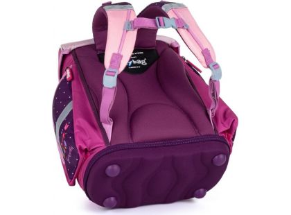 Školní batoh Premium Motýl růžový