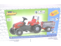 Šlapací traktor Rolly Junior RT s vlečkou červeno-šedý 2