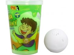 Slimy S3 sliz se svítící kuličkou zelený
