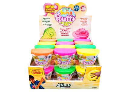 Slimy Super Fluffy kelímek 100 g (display 24ks)
