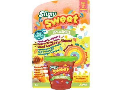 Slimy Sweet Splashies, 180 g červený