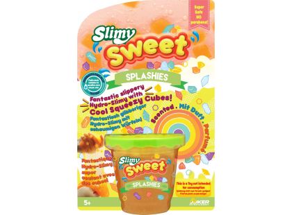 Slimy Sweet Splashies, 180 g oranžový