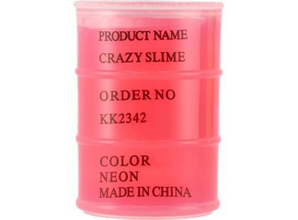 Sliz - hmota 80g neonová 8 x 5,5 cm 6 barev 12ks v boxu