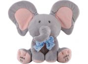 Sloník hra na schovávanou modrá mašle