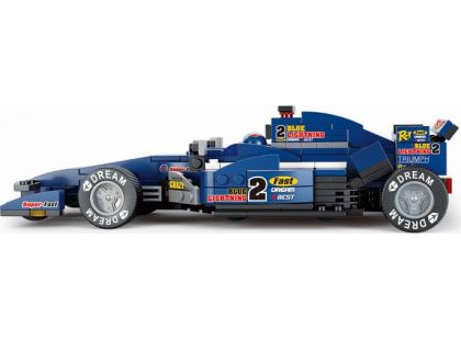 Sluban Stavebnice F1 Závodní auto modré 1:24