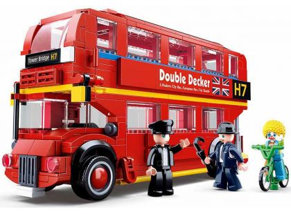 Sluban Stavebnice Londýnský dvoupodlažní autobus, 382ks