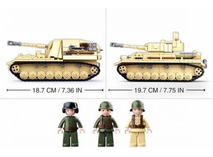 Sluban WWII Tank Panzer IV. 2v1