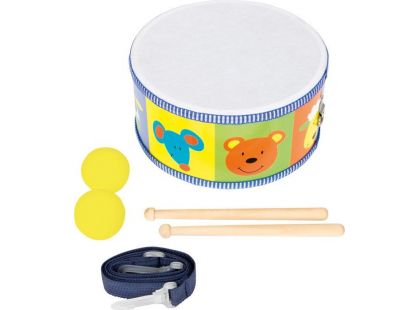 Small Foot Dětské dřevěné hudební nástroje buben zvířata