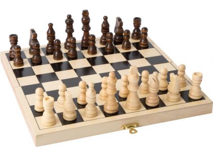Small Foot Dřevěné hry dřevěné šachy