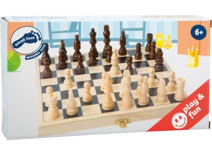 Small Foot Dřevěné hry dřevěné šachy