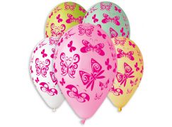 Smart Balloons Balonky nafukovací motýl průměr 30cm 5ks