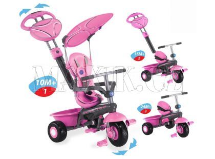 Smart Trike Tříkolka DX Sport růžová