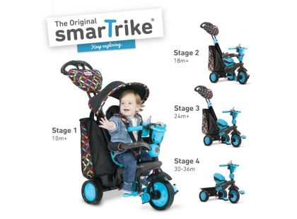 Smart Trike Tříkolka 4 v 1 Boutique modrá