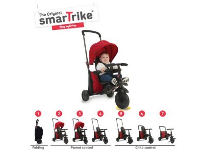 Smart Trike Tříkolka 7 v 1 Foliding Trike 400 červená