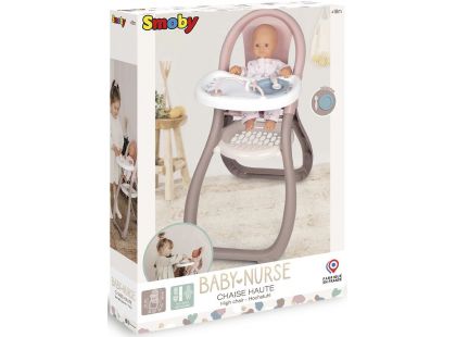 Smoby Baby Nurse Jídelní židlička pro panenky 0370