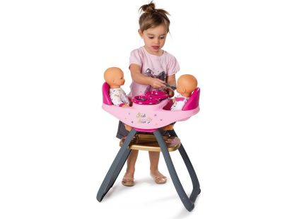 Smoby Baby Nurse Jídelní židlička pro panenky dvojčata - Poškozený obal